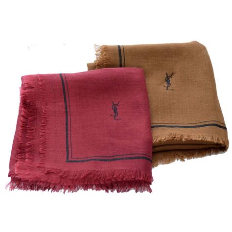 ysl wool and cashmere scarf|YSL wool scarf.